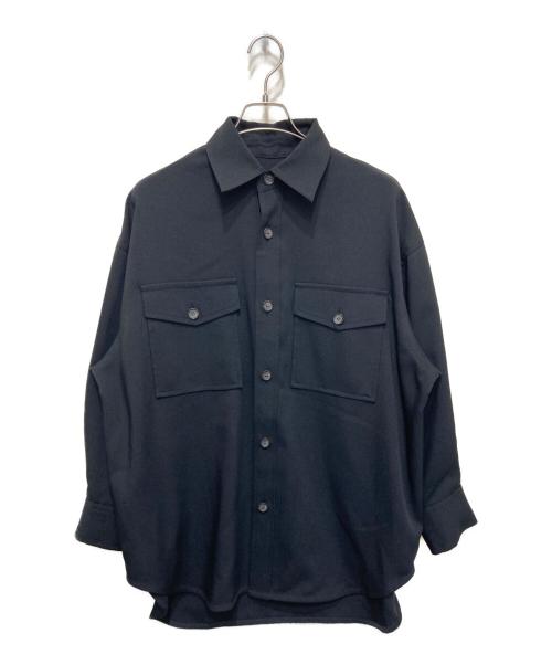 journal standard L'essage（ジャーナルスタンダード レサージュ）journal standard L'essage (ジャーナルスタンダード レサージュ) オーバーサイズシャツジャケット ブラック サイズ:FREEの古着・服飾アイテム