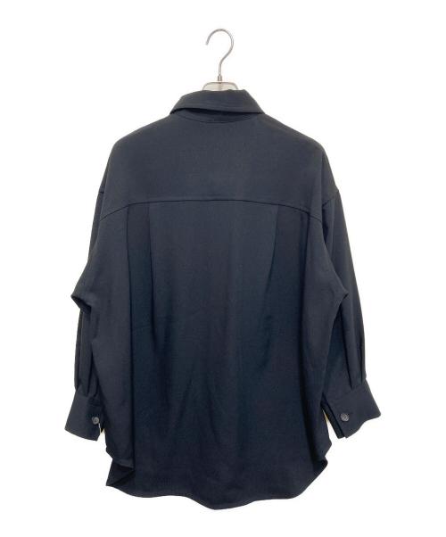 journal standard L'essage（ジャーナルスタンダード レサージュ）journal standard L'essage (ジャーナルスタンダード レサージュ) オーバーサイズシャツジャケット ブラック サイズ:FREEの古着・服飾アイテム