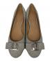Salvatore Ferragamo (サルヴァトーレ フェラガモ) ラメグリッターヴァラリボンパンプス グレー サイズ:5 1/2 D：18000円