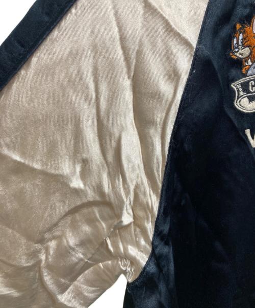 VANSON（バンソン）VANSON (バンソン) Tom&Jerry (トムトジェリー) リバーシブルスカジャン ブラック サイズ:ⅩXLの古着・服飾アイテム
