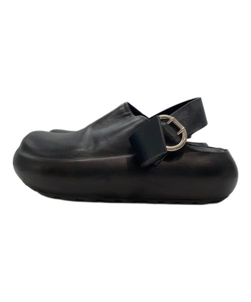 JIL SANDER（ジルサンダー）JIL SANDER (ジルサンダー) クロッグサンダル ブラック サイズ:36の古着・服飾アイテム