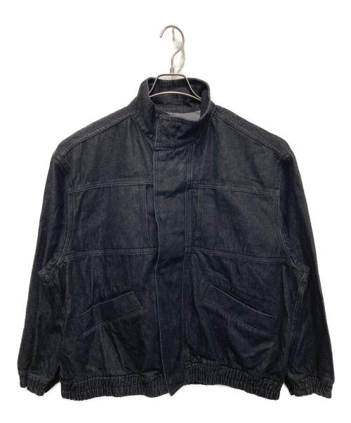 Adam et Rope（アダム エ ロペ）Adam et Rope (アダム エ ロペ) スタンドカラーデニムジャケット ブラック サイズ:Mの古着・服飾アイテム