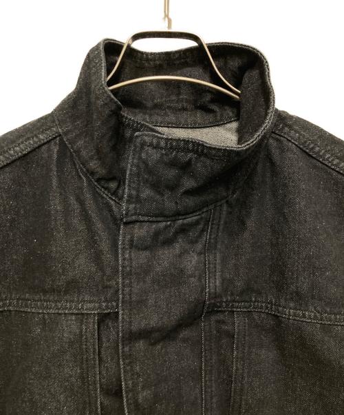 Adam et Rope（アダム エ ロペ）Adam et Rope (アダム エ ロペ) スタンドカラーデニムジャケット ブラック サイズ:Mの古着・服飾アイテム