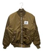 NIKEナイキ）の古着「ESS STMT VARSITY OW ジャケット」｜ブラウン