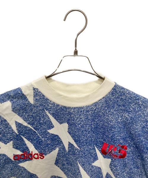 adidas（アディダス）adidas (アディダス) 90sTシャツ ブルー サイズ:Ⅼの古着・服飾アイテム