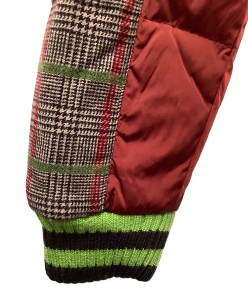 ETRO（エトロ）ETRO (エトロ) 切替ダウンジャケット レッド サイズ:Sの古着・服飾アイテム