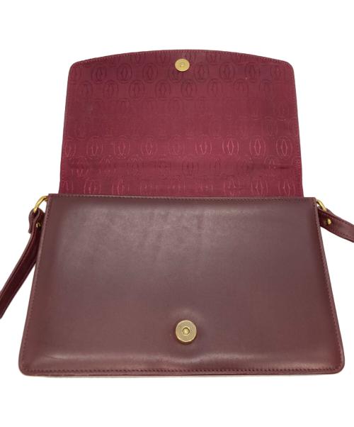Cartier（カルティエ）Cartier (カルティエ) ショルダーバッグ ボルドーの古着・服飾アイテム