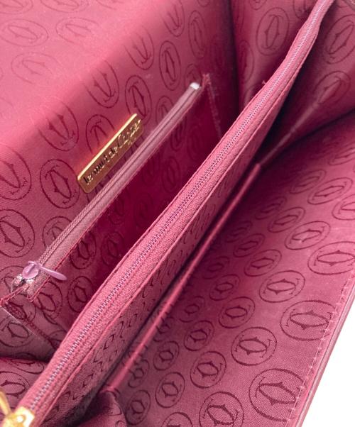 Cartier（カルティエ）Cartier (カルティエ) ショルダーバッグ ボルドーの古着・服飾アイテム
