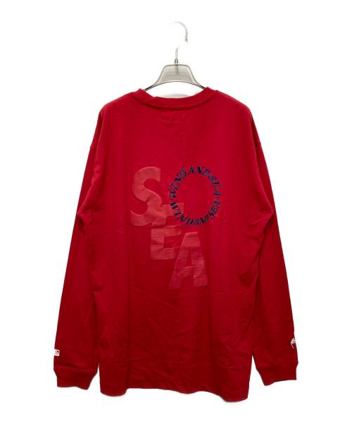WIND AND SEA（ウィンダンシー）WIND AND SEA (ウィンダンシー) ロングスリーブTシャツ レッド サイズ:Ⅼの古着・服飾アイテム