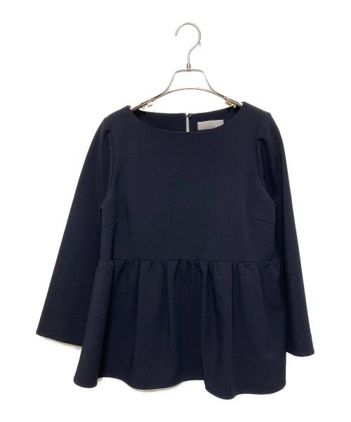 CELFORD（セルフォード）CELFORD (セルフォード) ペプラムプルオーバーブラウス ネイビー サイズ:38の古着・服飾アイテム