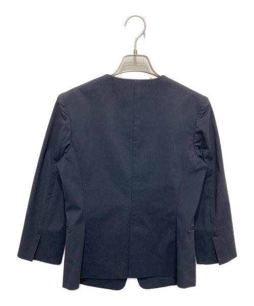 ESTNATION（エストネーション）ESTNATION (エストネーション) コットンオックスノーカラージャケット ネイビー サイズ:36の古着・服飾アイテム