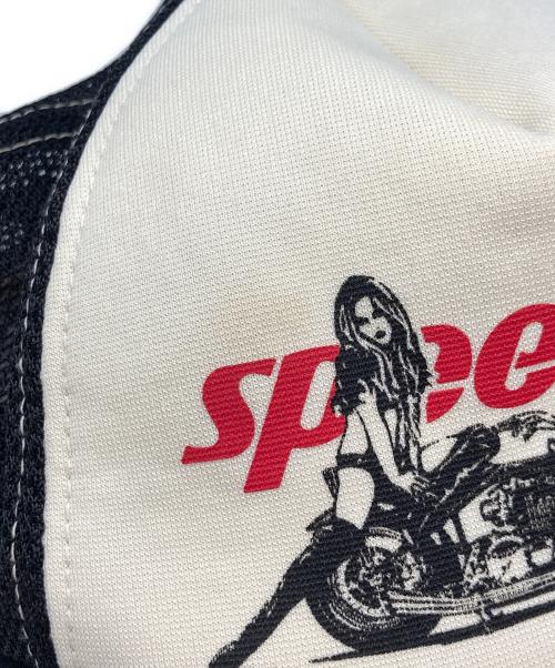 Hysteric Glamour（ヒステリックグラマー）Hysteric Glamour (ヒステリックグラマー) Speedster Mesh Cap ブラック サイズ:FREEの古着・服飾アイテム