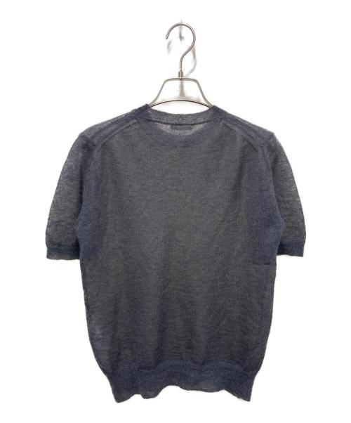 AURALEE（オーラリー）AURALEE (オーラリー) KID MOHAIR SHEER KNIT TEE グレーの古着・服飾アイテム