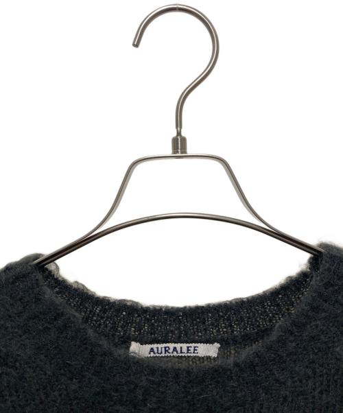 AURALEE（オーラリー）AURALEE (オーラリー) ブラッシュドスーパーキッドモヘヤニット ブラック サイズ:2の古着・服飾アイテム