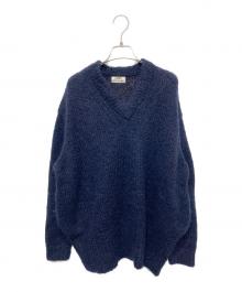Acne studios（アクネ ストゥディオズ）の古着「モヘヤニット」｜ネイビー