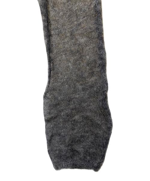 AURALEE（オーラリー）AURALEE (オーラリー) KID MOHAIR SHEER KNIT TURTLE／キッド モヘヤ シアー ニット タートル グレー サイズ:２の古着・服飾アイテム