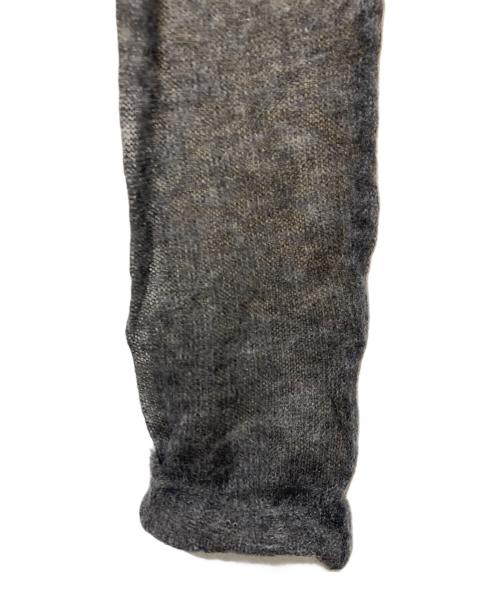 AURALEE（オーラリー）AURALEE (オーラリー) KID MOHAIR SHEER KNIT TURTLE／キッド モヘヤ シアー ニット タートル グレー サイズ:２の古着・服飾アイテム