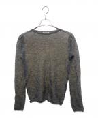 AURALEEオーラリー）の古着「KID MOHAIR SHEER KNIT BOAT NECK P/O／キッド モヘヤ シアー ニット ボートネック プルオーバー」｜グレー
