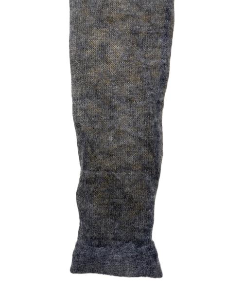 AURALEE（オーラリー）AURALEE (オーラリー) KID MOHAIR SHEER KNIT BOAT NECK P/O／キッド モヘヤ シアー ニット ボートネック プルオーバー グレー サイズ:２の古着・服飾アイテム