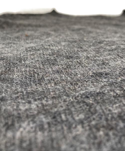 AURALEE（オーラリー）AURALEE (オーラリー) KID MOHAIR SHEER KNIT BOAT NECK P/O／キッド モヘヤ シアー ニット ボートネック プルオーバー グレー サイズ:２の古着・服飾アイテム