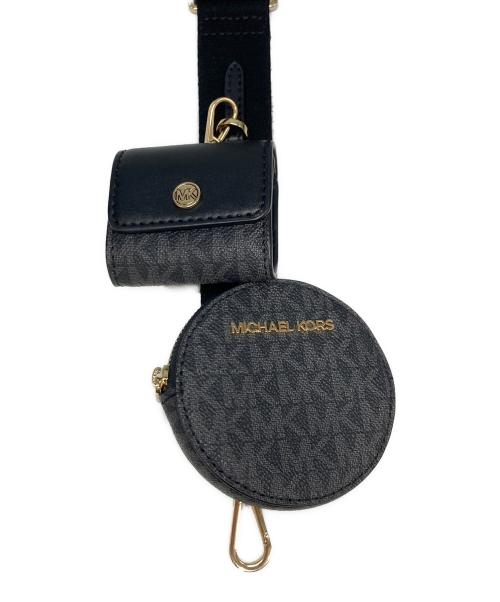 MICHAEL KORS（マイケルコース）MICHAEL KORS (マイケルコース) モノグラム 2way マルチポーチ スモール クロスボディバッグ ブラックの古着・服飾アイテム