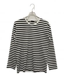 marimekko（マリメッコ）の古着「ボーダーカットソー」｜ホワイト×ブラック