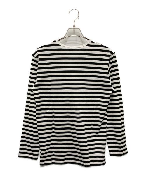 marimekko（マリメッコ）marimekko (マリメッコ) ボーダーカットソー ホワイト×ブラック サイズ:Sの古着・服飾アイテム
