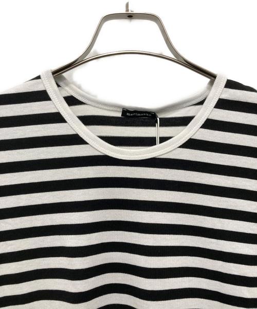 marimekko（マリメッコ）marimekko (マリメッコ) ボーダーカットソー ホワイト×ブラック サイズ:Sの古着・服飾アイテム