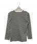 marimekko (マリメッコ) ボーダーカットソー ホワイト×ブラック サイズ:S：5000円