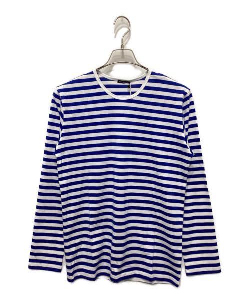 marimekko（マリメッコ）marimekko (マリメッコ) ボーダーカットソー ブルー サイズ:Sの古着・服飾アイテム