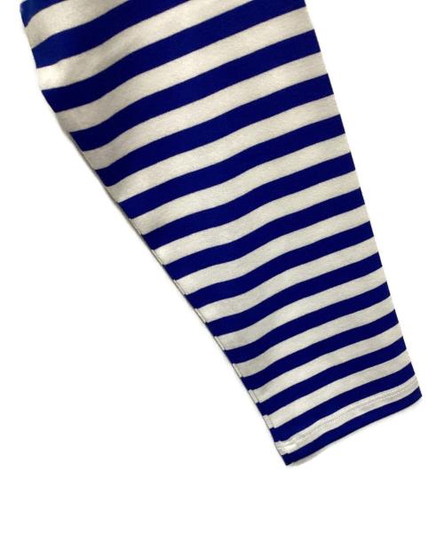marimekko（マリメッコ）marimekko (マリメッコ) ボーダーカットソー ブルー サイズ:Sの古着・服飾アイテム