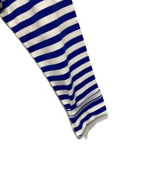 marimekko（マリメッコ）marimekko (マリメッコ) ボーダーカットソー ブルー サイズ:Sの古着・服飾アイテム