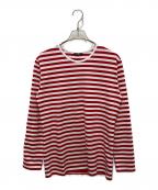 marimekkoマリメッコ）の古着「ボーダーカットソー」｜レッド×ホワイト