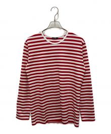 marimekko（マリメッコ）の古着「ボーダーカットソー」｜レッド×ホワイト