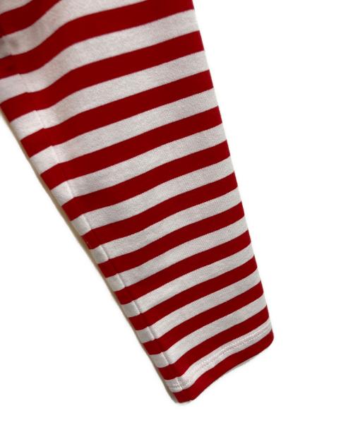 marimekko（マリメッコ）marimekko (マリメッコ) ボーダーカットソー レッド×ホワイト サイズ:Sの古着・服飾アイテム