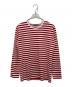 marimekko（マリメッコ）の古着「ボーダーカットソー」｜レッド×ホワイト