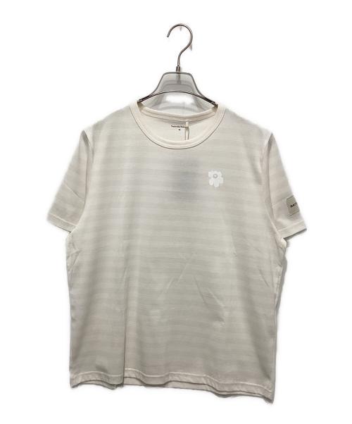 marimekko（マリメッコ）marimekko (マリメッコ) ボーダーTシャツ ベージュ サイズ:Mの古着・服飾アイテム