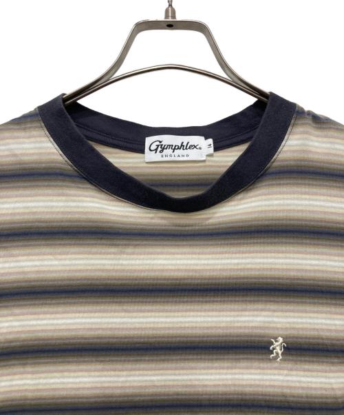 Gymphlex（ジムフレックス）Gymphlex (ジムフレックス) ボーダーワンピース ベージュ サイズ:14の古着・服飾アイテム