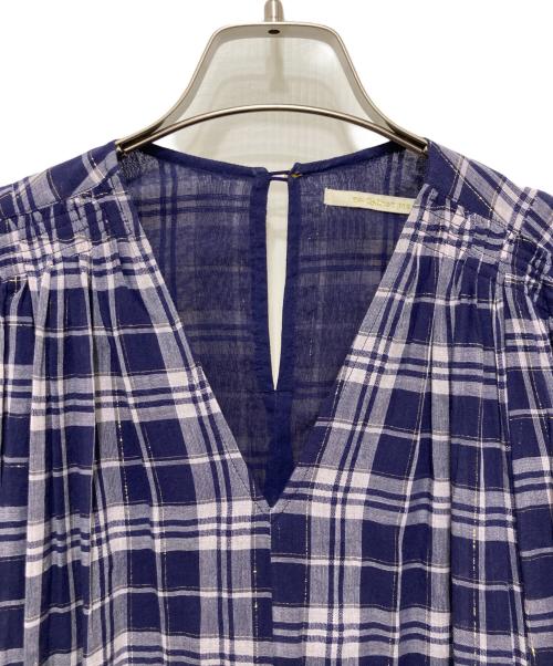 ne quittez pas（ヌキテパ）ne quittez pas (ヌキテパ) チェックノースリーブワンピース ネイビー サイズ:FREEの古着・服飾アイテム
