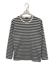 marimekko（マリメッコ）の古着「ボーダーカットソー」｜ブラック