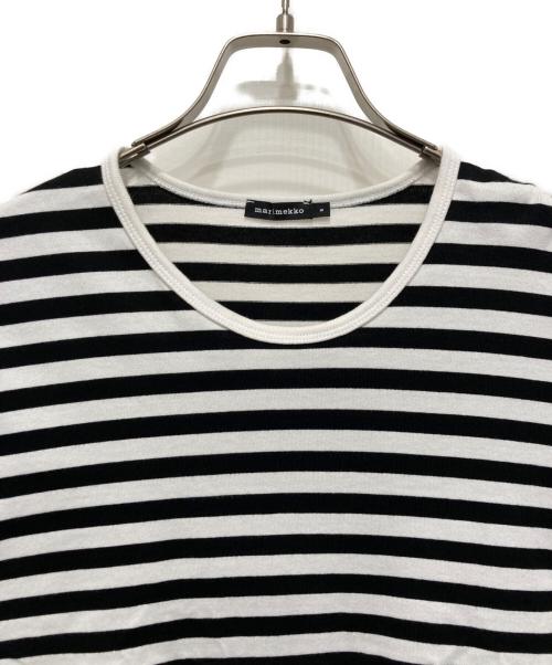 marimekko（マリメッコ）marimekko (マリメッコ) ボーダーカットソー ブラック サイズ:Sの古着・服飾アイテム