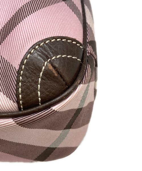BURBERRY BLUE LABEL（バーバリー ブルー レーベル）BURBERRY BLUE LABEL (バーバリー ブルー レーベル) チェック柄ショルダーバッグ ピンクの古着・服飾アイテム