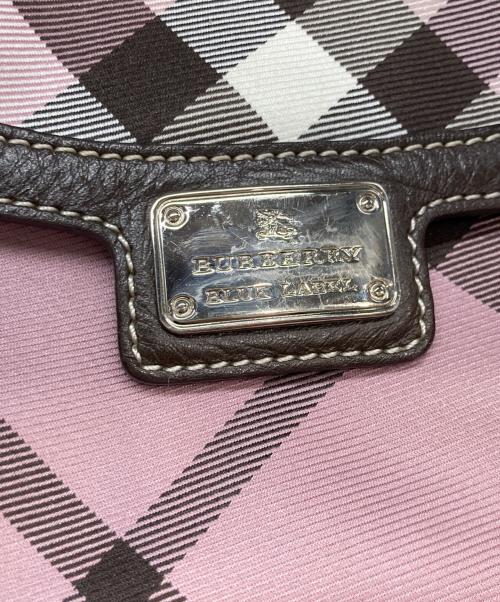 BURBERRY BLUE LABEL（バーバリー ブルー レーベル）BURBERRY BLUE LABEL (バーバリー ブルー レーベル) チェック柄ショルダーバッグ ピンクの古着・服飾アイテム