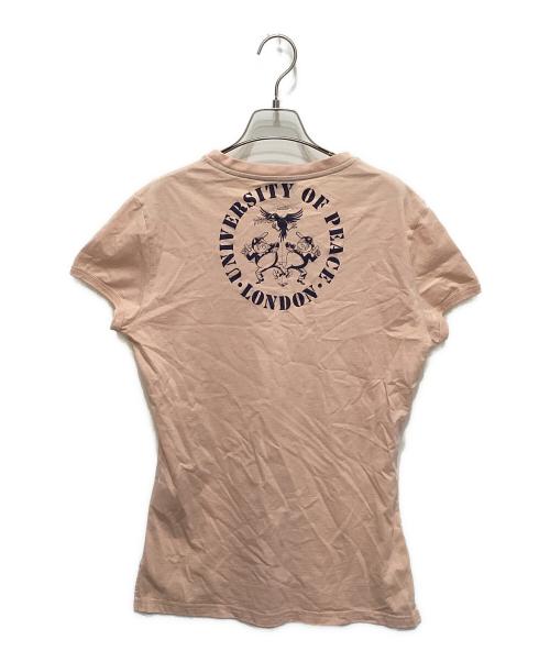 Vivienne Westwood man（ヴィヴィアン ウェストウッド マン）Vivienne Westwood man (ヴィヴィアン ウェストウッド マン) プリントTシャツ ピンク サイズ:Sの古着・服飾アイテム