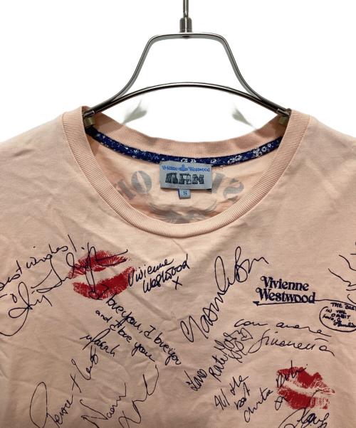 Vivienne Westwood man（ヴィヴィアン ウェストウッド マン）Vivienne Westwood man (ヴィヴィアン ウェストウッド マン) プリントTシャツ ピンク サイズ:Sの古着・服飾アイテム