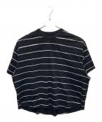 Stripes For Creativeストライプ フォー クリエイティブ）の古着「ボーダーTシャツ」｜ブラック×ホワイト