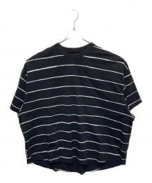 Stripes For Creative（ストライプ フォー クリエイティブ）の古着「ボーダーTシャツ」｜ブラック×ホワイト