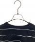 中古・古着 Stripes For Creative (ストライプ フォー クリエイティブ) ボーダーTシャツ ブラック×ホワイト サイズ:XL：9000円