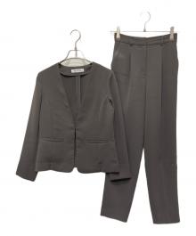 NATURAL BEAUTY BASIC（ナチュラルビューティーベーシック）の古着「ドビーツイル SETUPスーツ」｜グレー