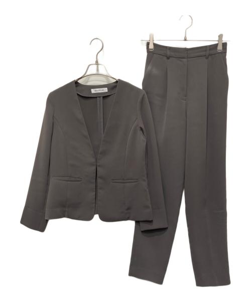 NATURAL BEAUTY BASIC（ナチュラルビューティーベーシック）NATURAL BEAUTY BASIC (ナチュラルビューティーベーシック) ドビーツイル SETUPスーツ グレー サイズ:Sの古着・服飾アイテム